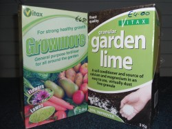 Growmore and Garden Lime garden products from Dunwiley Nurseries & Garden Centre, Stranorlar, Donegal